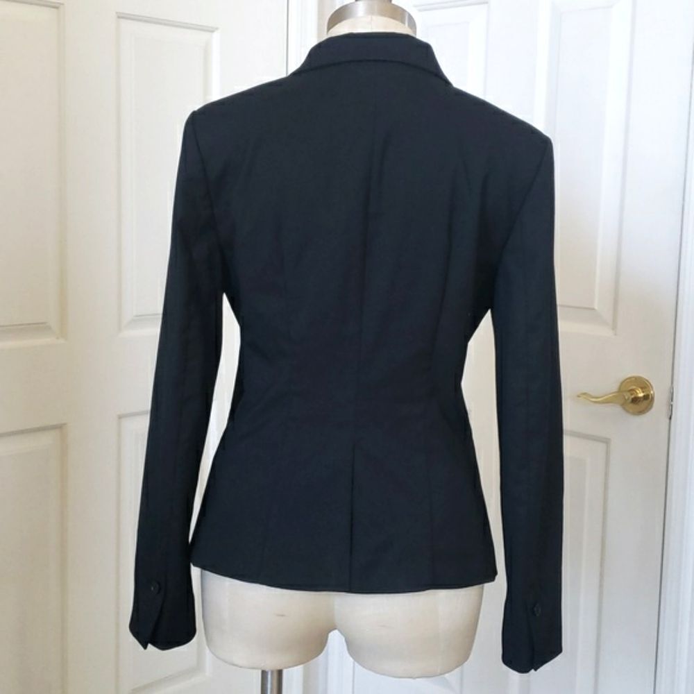 H&M Black Hourglass Tailored Blazer Jacket Size 8 Business Career - Picture 3 of 10
